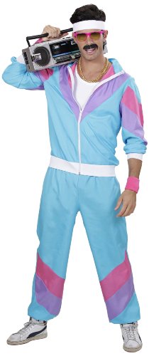 Widmann 98873 - 80-er Jahre Trainingsanzug, Jacke und Hose, L