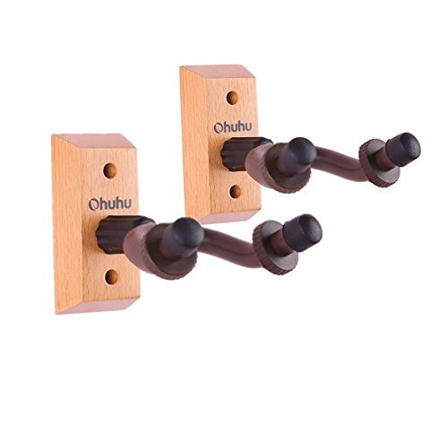 Ohuhu Hartholz Gitarre Hänger Haus und Studio, Gitarrenhalter, 2er Pack