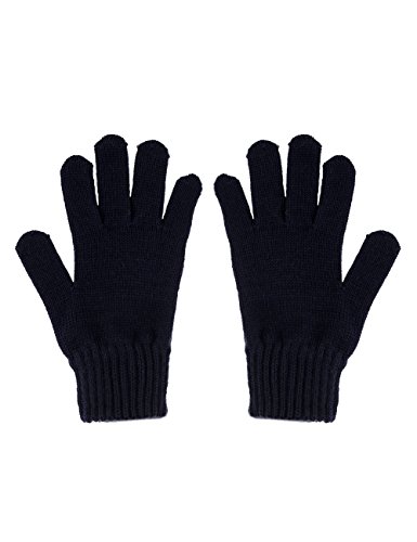 maximo Jungen Handschuhe Fingerhandschuh, Strick, Blau (Dunkelmarine 11), 4
