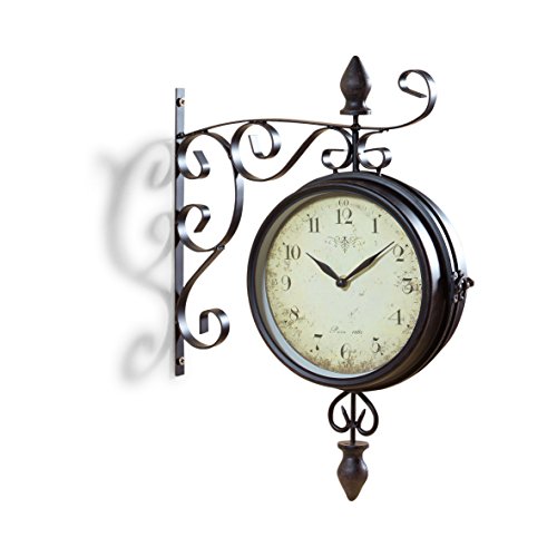 Pajoma 47929  Antike Wanduhr , beidseitiges Ziffernblatt