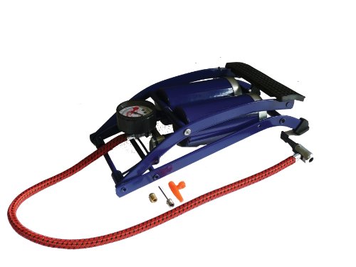 Sakura PG270TWN Fußluftpumpe, 2 Zylinder, mit Druckmesser