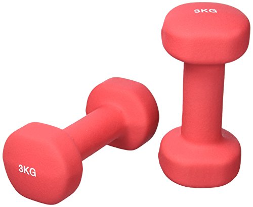 GORILLA SPORTS Kurzhantel-Set Vinyl 1-10 kg für Gymnastik, Aerobic, Pilates Fitness – 2er-Set in 6 Gewichts- und Farbvarianten