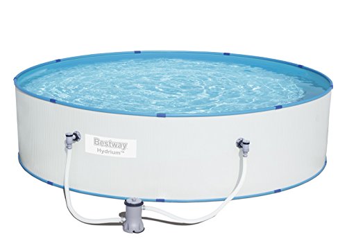 Bestway Hydrium Splasher-/Stahlwand Pool Set, mit Filterpumpe, 330 x 84 cm