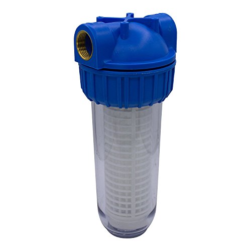 VARIOSAN Vorfilter für Hauswasserwerke 11725, 1' IG, 8 bar Betriebsdruck, 6000 l/h Durchflussmenge, 0,06 mm Maschenweite