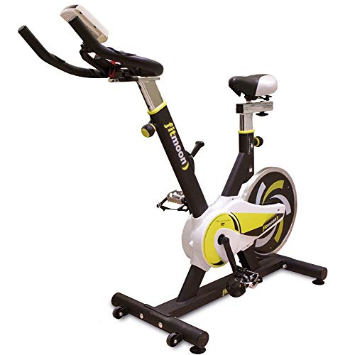 Tecnovita Erwachsene Indoor FITMOON Indoorcycling Bikes, Black, One Size
