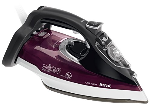 Tefal FV9740 Ultimate Anticalc Dampfbügeleisen (2800 W, Antikalk-Kollektor, extra Dampfstoß 230 g/min, automatische Abschaltung) aubergine