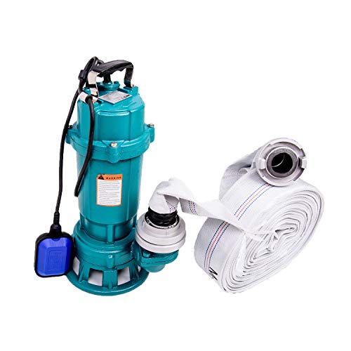Tauchpumpe 1500W IBO 1,5 kW mit Zerkleinerer + 2' Storz C + 20m Schlauch - Pumpe, Wasserpumpe, SCHMUTZWASSERPUMPE, SCHNEIDWERK, FÄKALIENPUMPE mit Bauschlauch