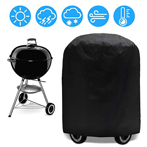 Nasharia Grill Abdeckhaube, BBQ Grill Abdeckhaube BBQ Grillabdeckung Wasserdicht Gasgrill Schutzhülle, Grillabdeckung Gasgrill Schutzhülle Abdeckhaube Haube 75 x 70cm Schwarz
