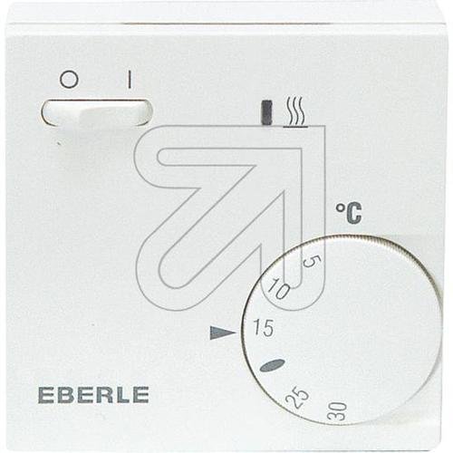 EBERLE 111110451100 Eberle RTR - E 6202 Raumtemperaturregler mit Netzschalter Ein/Aus und LED Heizen
