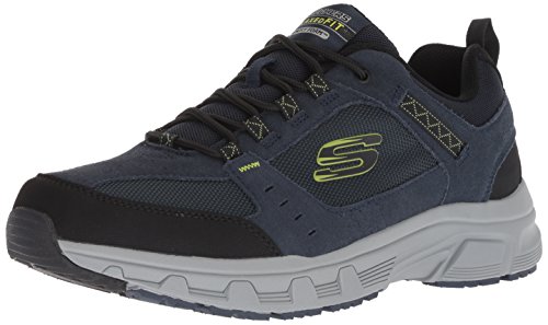 Skechers Herren Oak Canyon Sneaker, Blau (Navy Lime Nvlm), 43 EU (9 UK)