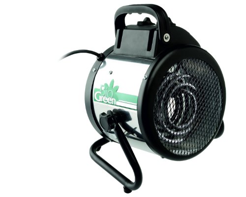 Bio Green Elektrogebläseheizung Palma manuell, silber/schwarz, 2000 Watt