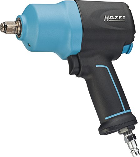 HAZET Druckluft-Schlagschrauber (max. Lösemoment 1700 Nm, Vierkant 12,5 mm (1/2 Zoll), empfohlenes Drehmoment 881 Nm, Hochleistungs-Doppelhammer-Schlagwerk) 9012EL-SPC