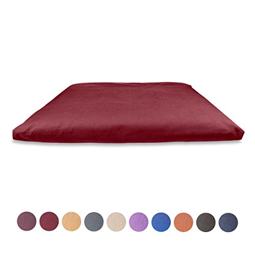 Lotuscrafts Meditationsmatte ZABUTON Deluxe, 100% Baumwolle (kbA), GOTS zertifiziert