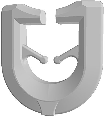 GARDINEUM 100 x T-Gleiter (700) Gardinenschiene Gardinenhaken Gardinenzubehör für T-Schienen weiß