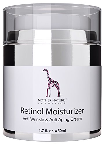 Retinol Crème - Mother Nature - Anti-Aging -Feuchtigkeitsspender Gegen Trockene Haut & Altersanzeichen - Hautstraffung & Hautregeneration Für Pralle Jugendliche Haut-Inklusive Hyaluronsäure