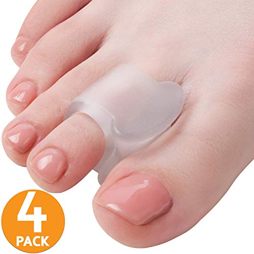 4X Hallux Valgus Zehenspreizer, BPA Free SEBS Material, Zehen Separatoren Werkzeug für Hallux Valgus Hammer Zehen, Hühneraugen, Krallen Zehen, passt für Frauen, Männer