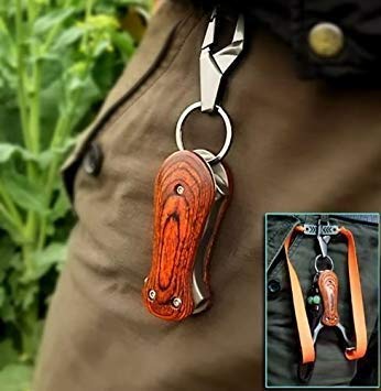RunFa Profi Faltbar Zwille steinschleuder ab 18 Edelstahl mit Holzgriff Slingshot Schleuder Jagd Katapult im Freien leistungsfähiger