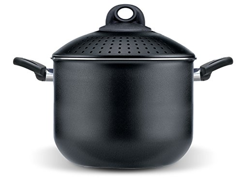 Pensofal Serie Biostone, Topf Pastasì 7 Litri - 24 cm Schwarz