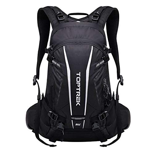 toptrek Fahrradrucksack 20L Fahrrad Rucksäcke mit Regenschutz und Helmabdeckung Wasserdicht Trinkrucksack Ultraleicht Hydration Rucksack für Herren/Damen Radsport, Camping, Wandern und Laufen