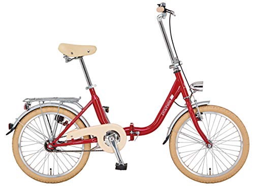 Prophete Unisex - Erwachsene GENIESSER 9.0 City Bike 20' Cityfahrrad, rot, RH 35 cm