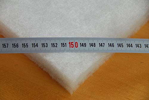 Impexso Volumenvlies Vlieswatte Diolen Polsterwatte viele Breiten lieferb. (300g/m² 30mm dick, Vliesbreite 1,50m)