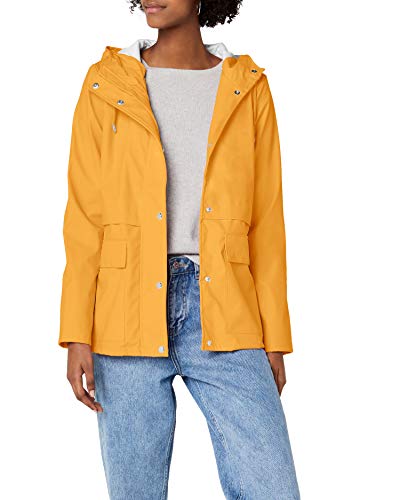 ONLY Damen Regenmantel 15149322, Gelb (Yolk Yellow Yolk Yellow), 38 (Herstellergröße: M)