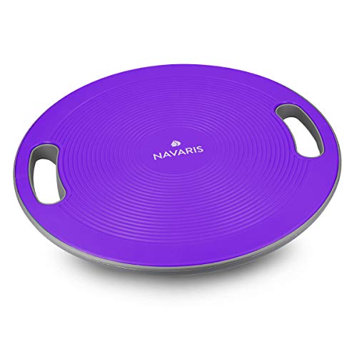 Navaris Therapiekreisel Balance Board mit Griff - Therapie Kreisel Stepper - Fitness Reha Balance Kraft Training - Sport Board Ø 40cm