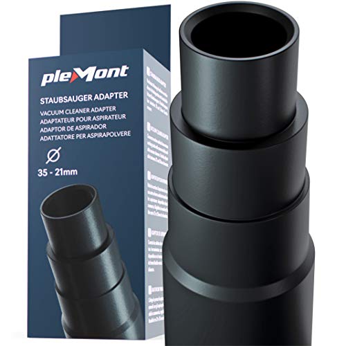 Plemont Staubsauger Adapter für gängige Werkstattsauger - universal Schlauchadapter zur Reduzierung - für Schleifmaschine, Stichsäge, Kreissäge, Exzenterschleifer - Reduzierstück