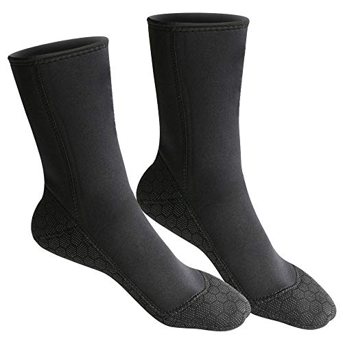 NIBESSER Ultra Stretch Tauchsocken Neoprensocken 3mm-Dicke Wassersport Tauchen Schwimmen Socken für Schwimmen, Schnorcheln, Segeln, Surfen