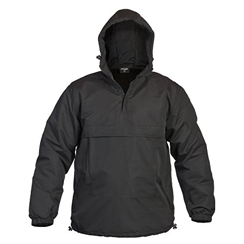Mil-Tec Herren Ungefüttert Anorak Combat, Schwarz, L