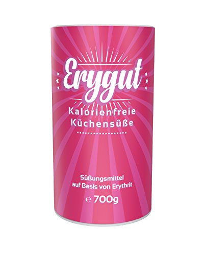 Erygut Puder 700g I Kalorienfreier Puderzuckerersatz aus Erythrit I Süßungsmittel für Low Carb und Ketogene Diät, zum Abnehmen bei BodyChange und hcg Stoffwechselkur I Vielseitig verwendbar wieZucker zum Süßen von Speisen und Getränken, Kochen und Backen I Foodtastic Erythritol Fein