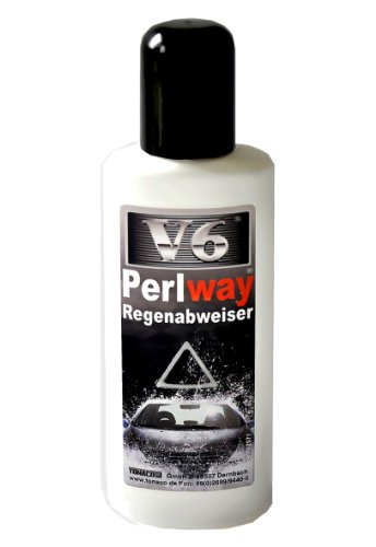Regenabweiser V6 PEARLWAY.  Langanhaltender Regentropfen-Abperleffekt für beste Sicht beim Fahren. Inhalt: 150 ml