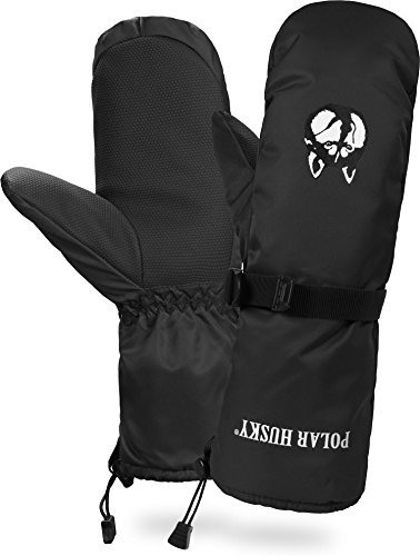 Polar Husky Fäustling Thermo Winterhandschuhe mit Thinsulate Füllung Farbe Schwarz Größe XL