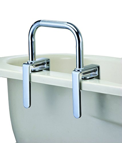 FabaCare Badewannengriff Einstiegshilfe Badewanne, Badewannenhaltegriff, Badewannengeländer, Griff Chrom, Badewanneneinstiegshilfe, Easy To Clean Spezialversiegelung, Höhe 15,5 cm