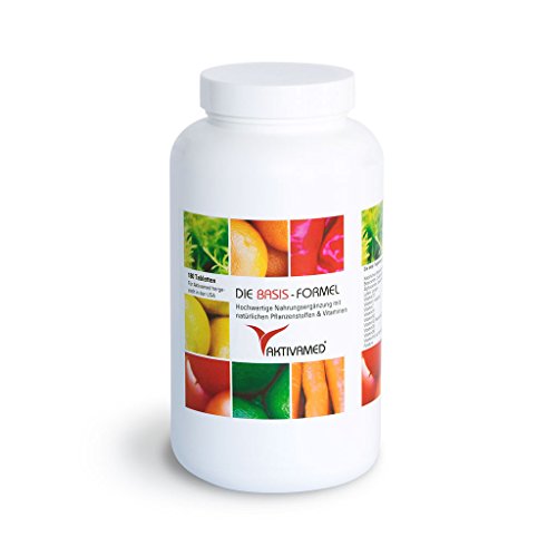 Basis-Formel Aktivamed Premium Multivitamin + Multimineral - 180 Tabletten hochdosiert. - 2 Monatspackung- Über 32 Vitamine, Mineralien & Spurenelemente inkl. komplettem B-Komplex in einem Produkt. Mit Metafolin (verwertbarer Folsäure) & L-Acetylcystein (Glutathionsynthese)