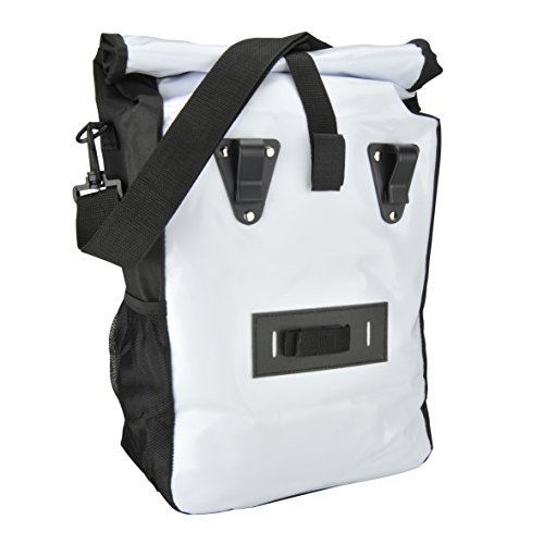 Fischer Gepäckträger Tasche, Weiß, 4 x 32 x 41 cm, 18 Liter
