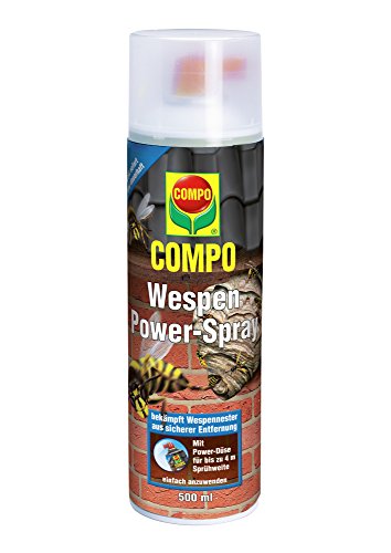 COMPO Wespen Power-Spray, Inkl. Power-Düse, Sofort- und Langzeitwirkung, 500 ml