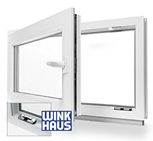 Kellerfenster Kunststoff Fenster Dreh Kipp 90 x 40 cm / 900 x 400 mm Winkhaus Beschlag Isolierglas DIN Rechts