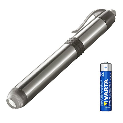 Varta  5 mm LED Pen Light inkl. 1x High Energy AAA Batterie (Pocketlight Arbeitslampe Stiftleuchte Taschenlampe Kugelschreiberlampe Flashlight geeignet für Notfall, Stromausfall)