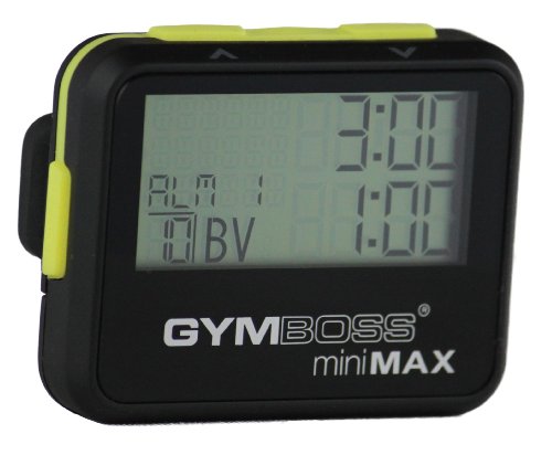 Gymboss Minimax Intervallzeitgeber Und Stoppuhr Schwarz-Gelb Softbeschichtung