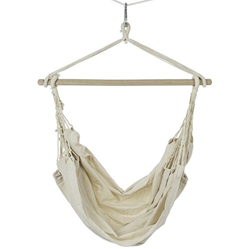 Ultranatura Hängesessel mit Querstrebe, Hängestuhl aus der Bali-Serie, bis 150 kg belastbar – XL Hängesitz für 2 Personen, für Garten, Terrasse und Haus, Stuhl zum Aufhängen, in mehreren Farben