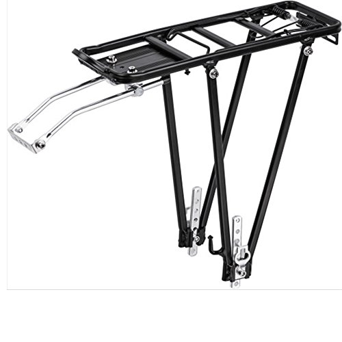 AllRight Fahrrad Gepäckträger Universalbefestigungsset Universal Aluminium Schwarz 24' 26' 28'