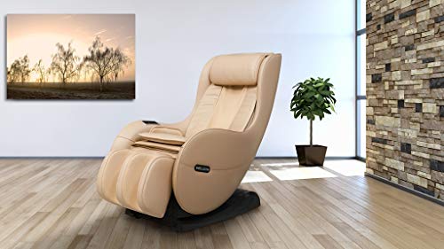 WELCON Massagesessel EASYRELAXX BEIGE mit Wärmefunktion - Massagestuhl mit Neigungsverstellung elektrisch L-Shape Automatikprogramme Knetmassage Klopfmassage Rollenmassage Airbagmassage