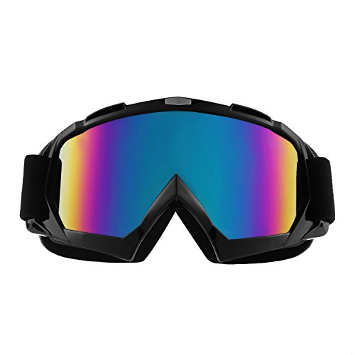 Sijueam Motorradbrillen Hochwertige Skibrille Anti Fog UV Schutzbrille mit Double Lens Schaumstoffpolsterung Uvex für Outdoor Aktivitäten Skifahren Radfahren Snowboard Wandern Augenschutz