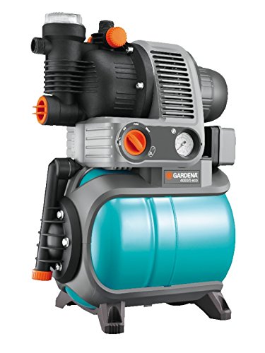 GARDENA Hauswasserwerk Comfort 4000/5 eco: Hauswasserpumpe mit Trockenlaufsicherung, Rückschlagventil, 3 Anschlüsse, Motorleistung 850W, Fördermenge 3500 l/h (1754-20)