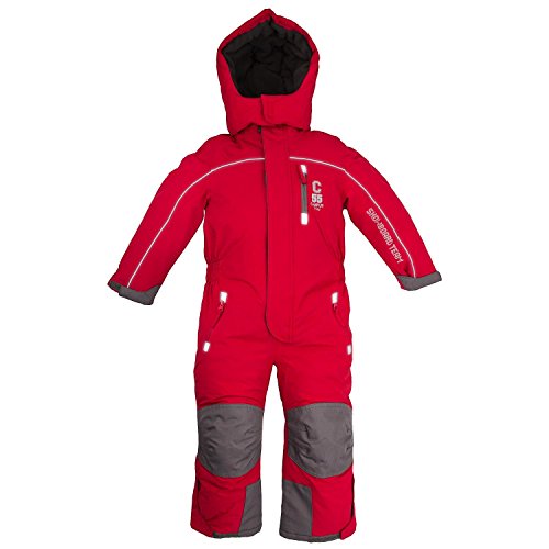 Schneeoverall OUTBURST Overall Kinder skianzug wasserfest Gr. 92 -122 (rot, 122)