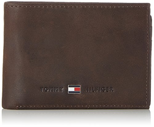 Tommy Hilfiger JOHNSON MINI CC FLAP AND COIN POCKET AM0AM00662 Herren Geldbörsen 11x8x2 cm (B x H x T), Braun (Brown 041)