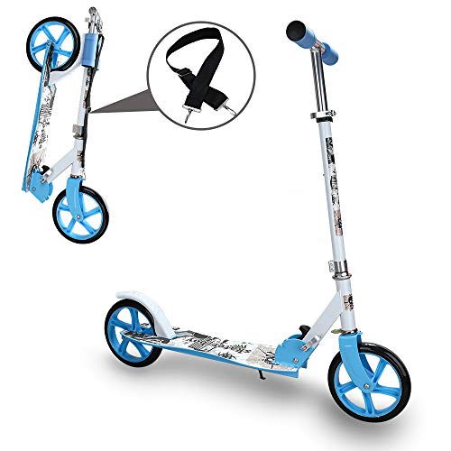 Kinderroller klappbar Höhenverstellbar Big wheels Mädchen und Junge Freizeit City Roller klappbar