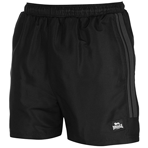 Lonsdale Herren Short, schwarz/grau, M