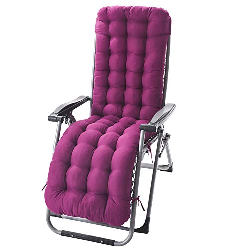Auflage Gartenliege Lila Polster Kissen Dick Liegenauflagen Doppelt Rutschfest Auflagen für Gartenliegen Sonnenliege Liegestuhl